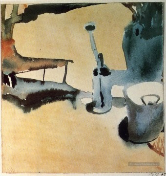  fleurs tableaux - Stand Fleur avec arrosoir et seau Paul Klee